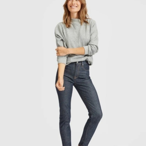Everlane Denim - Everlane High-Rise Skinny Ankle Jean (Dark Indigo)